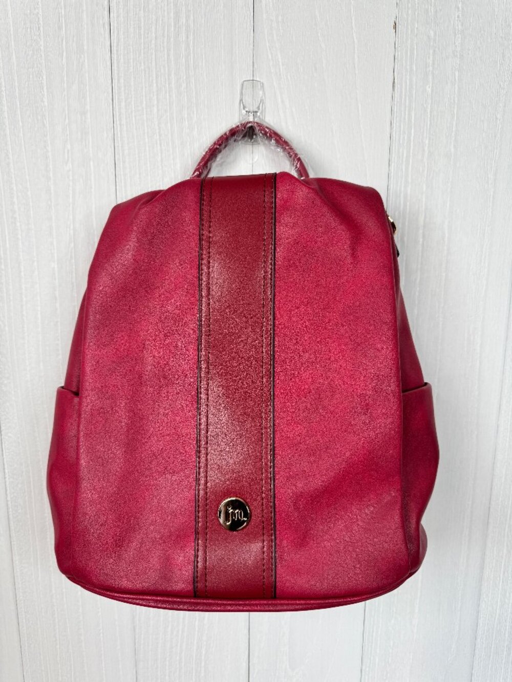 Jessica Moore JM Berry Red Convertible Backpack Purse NWT